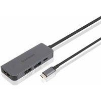 SANDSTROM S4INICA25 4-port USB Type-C Connection Hub