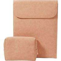 GOJI G14SLPPK25 14" Laptop Sleeve with Pouch - Pink, Pink