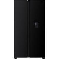 KENWOOD KSBSDBD25 American-Style Fridge Freezer - Black, Black