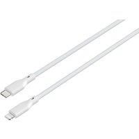 GOJI Braided USB Type-C to Lightning Cable - 2 m, White