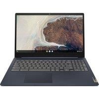 LENOVO IdeaPad Slim 3 15.6" Refurbished Chromebook - IntelCeleron, 128 GB eMMC, Blue (Very Good Condition), Blue