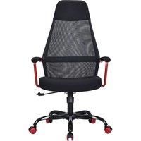 ZEN Air ZENAIR25 Gaming Office Chair, Black,Red