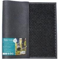 JVL Condor Classic Astro Turf-Look Rubber Scraper Mat, Black or Green