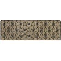 JVL Elegance Runner Mat 50 x 150 cm, Stars, Beige (01-282)
