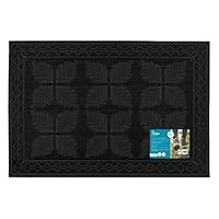 JVL Linden Scraper Rubber Pin Doormat 40x60cm