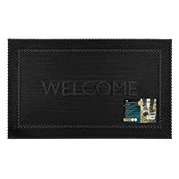 JVL Alvaro Welcome Scraper Rubber Pin Doormat, 45x75cm