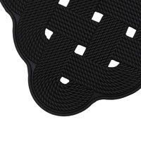 JVL Trellis Rubber Outdoor Scraper Entrance Foyer Doormat, 40 x 70 cm
