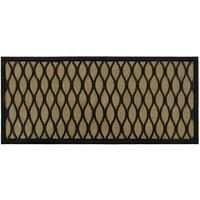 JVL 45x100cm Vienna Rubber Backed Scraper Doormat - Droplet