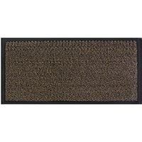 JVL Brown Black Heavy Duty Barrier Door Floor Mat, 60 x 150 cm