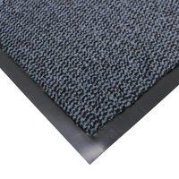 JVL Heavy Duty Slip Resistant Barrier Door Floor Mat, Vinyl, Blue/Black, 80 x 120 cm