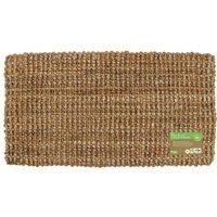 JVL Moris Hand Spun Boucle Coir Jute Doormat, 40x70cm