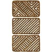 JVL Union Jack Novelty PVC Backed Coir Entrance Door Mat, 40 x 70 cm