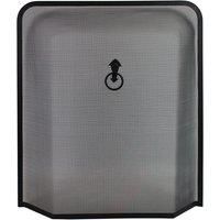New Black Fireguard Freestanding Fireside Fine Mesh Fire Guard Screen Sparkguard