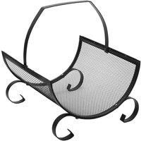 JVL Broughton Log Holder Black One Size 11-350
