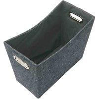 JVL Shadow Fabric Magazine Holder Storage Basket