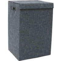 JVL Shadow Fabric Foldable Laundry Hamper with Lid
