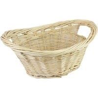 JVL Classic Vintage Willow Wicker All Purpose Clothes Storage Basket