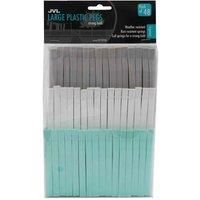 JVL Ultra Strong Rust Resistant Clothes Peg, Pack of 48, Aqua (19-281)