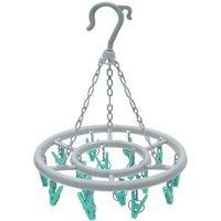 JVL Folding Sock Dryer Complete with 20-Piece Clothes Peg