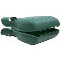 JVL Outdoor Garden Leaf Grabber Scoop, Set of 2, Green