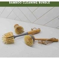 JVL Natural Bamboo Cleaning Bundle Set