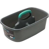JVL Car and Bike Care Cleaning Range Storage Caddy with Handle, Teal and Grey, 19 x 40 x 26cm