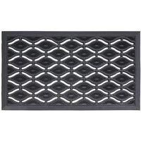 Eyes Design Outdoor Rubber Scraper Door Mat 40cm x 70cm Slip Resistant
