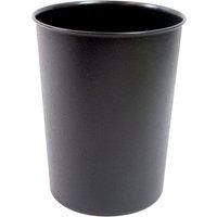 JVL Quality Vibrance Lightweight Waste Paper Basket Bin Plastic, Black