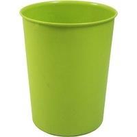 JVL Quality Vibrance Bright Green Lightweight Plastic Waste Paper Basket Bin