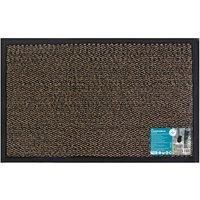 JVL Heavy Duty Commodore Backed Barrier Door Floor Mat, Brown, 40 x 60 cm