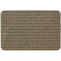 JVL INFINITY HEAVY DUTY SCRAPER TPR BACK BEIGE STRIPE ENTRANCE DOOR WAY MAT