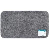 JVL Delta Ribbed Mat, 40x70cm - Grey