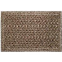 JVL Dirt Defender Scraper Door Mat 40 x 60 cm, Diamond, Beige