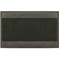 JVL Firth Tile Rubber Backed Doormat, 40x70cm, Charcoal