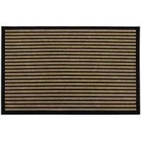 JVL Vienna Rubber Backed Scraper Doormat, 60x90cm, Lines