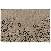JVL Elegance Machine Washable Doormat and Runner, Trailing Flower Set
