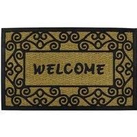 JVL Woven Coir Tuffscrape Doormat, 45x75cm