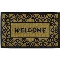 JVL Woven Coir Tuffscrape Doormat, 45x75cm