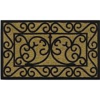 JVL Woven Coir Tuffscrape Doormat, 45x75cm