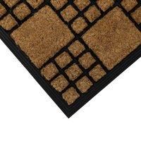 Comfort Tuffscrape Door Mat, 40x70cm, Chequers
