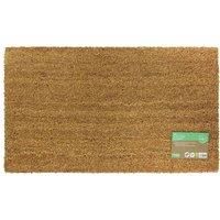 JVL Manor Plain Latex Backed Coir Doormat, 40x60cm, Pack of 2