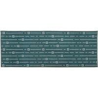 JVL Savio Machine Washable Runner Mat, 57 x 150 cm, Teal, One Size