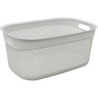 JVL Modern Droplette Design Plastic Storage Baskets