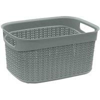 JVL Loop 9L Storage Basket - Grey