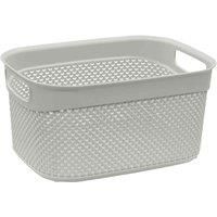 JVL Droplette 9L Storage Basket - Ice Grey