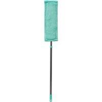 JVL Super-Absorbent Microfibre Extendable Flat Floor Mop, Turquoise/Grey