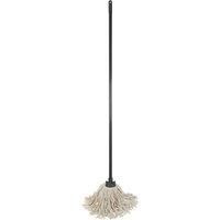 JVL Pure Cotton Traditional String Floor Mop, Grey/Turquoise