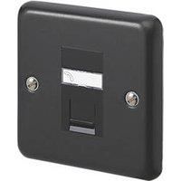 MK Contoura Master Telephone Socket Black with Black Inserts (172RG)