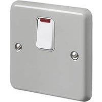 MK Contoura 20A 1-Gang DP Control Switch Grey with Neon with White Inserts (612RG)