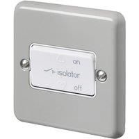 MK Contoura 10A 1-Gang 3-Pole Fan Isolator Switch Grey with White Inserts (200RG)